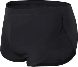 Men's Ice Silk Boxer Briefs Side Split Seamless Sexy Low Waist Underwear Breathable Soft Stretch Comfortable Underpants