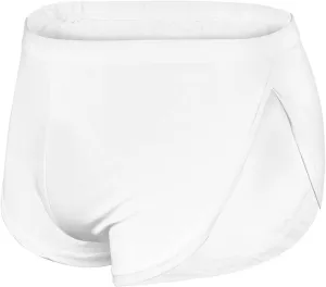 Men's Ice Silk Boxer Briefs Side Split Seamless Sexy Low Waist Underwear Breathable Soft Stretch Comfortable Underpants