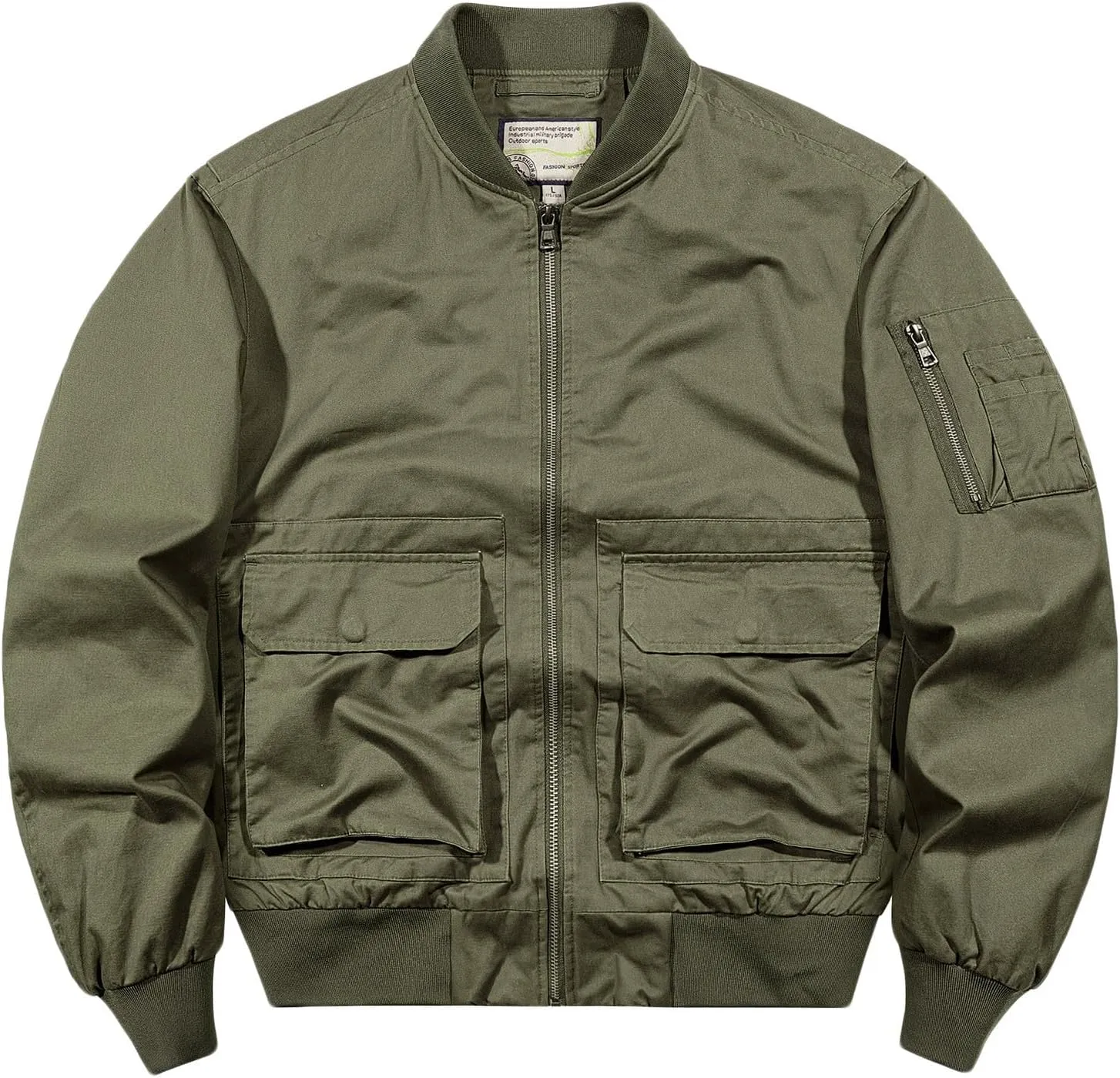 Mens Jackets Lightweight Fashion Mens Bomber Jacket Casual Windbreaker Jackets for Men Zip Up Jacket for Men