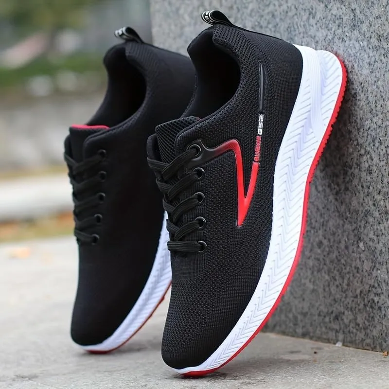 Men's Lace-up Lightweight Sneakers Shoes Breathable Running Basketball Workout Shoes