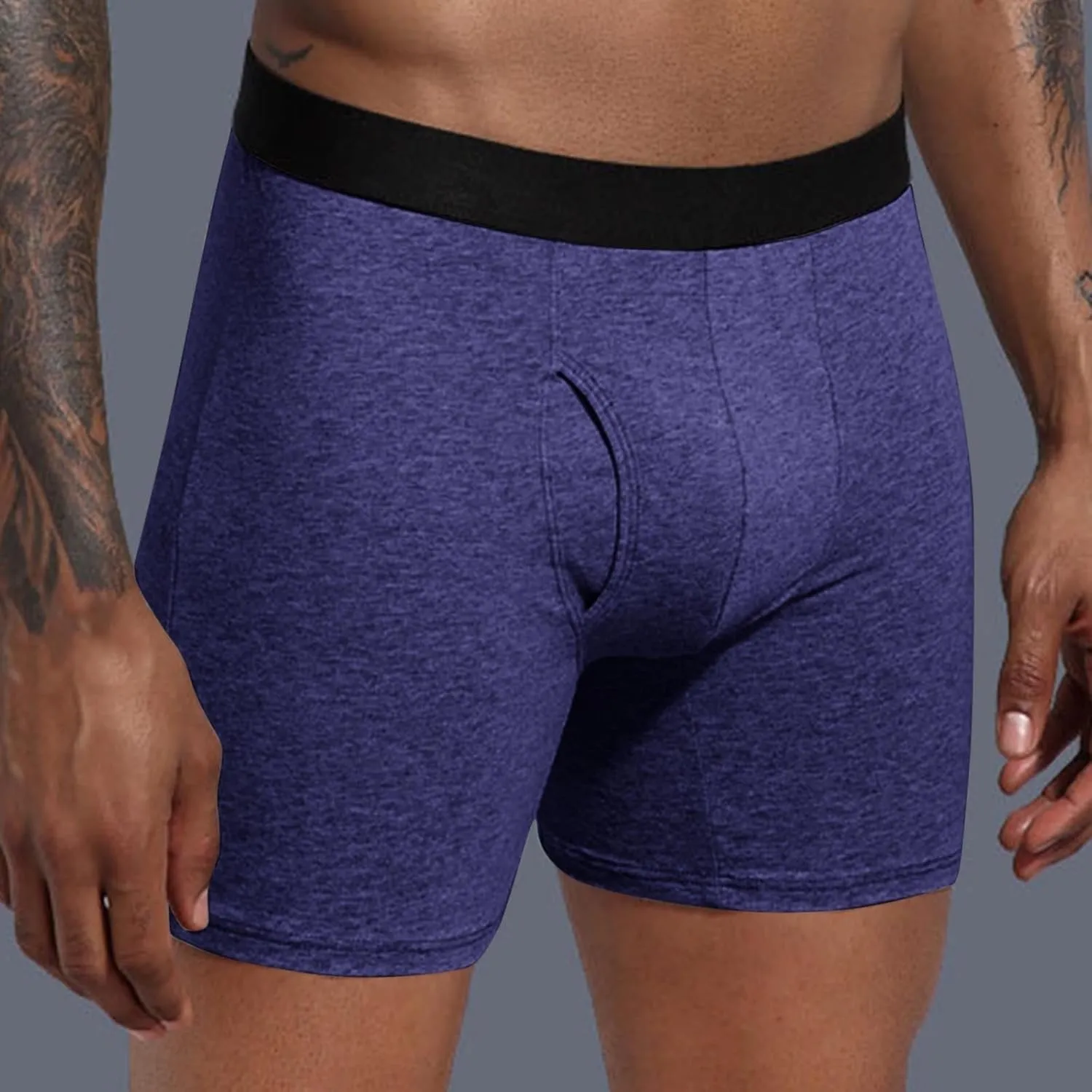 Mens Leak Proof Underwear Washable Briefs Cotton Boxer BriefWashable Absorbency Urinary Incontinence