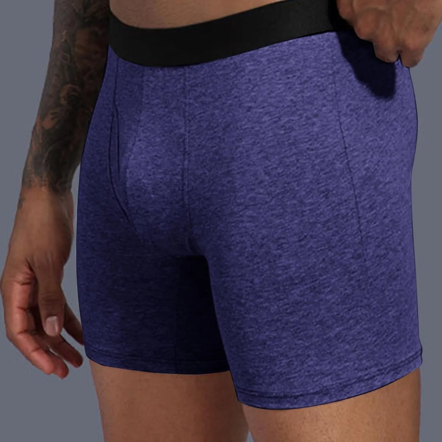 Mens Leak Proof Underwear Washable Briefs Cotton Boxer BriefWashable Absorbency Urinary Incontinence