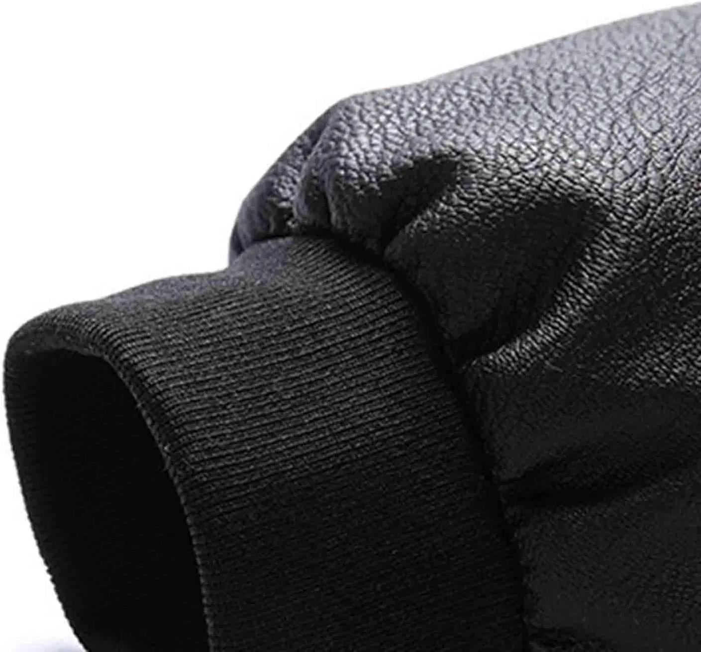Mens Leather Jacket Casual Business Jacket Zip up Faux Leather Jacke Windproof Motorcycle Jacket Fashion Winter Coat