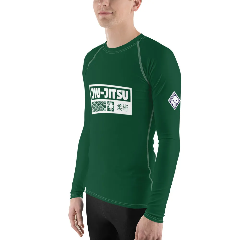 Mens Long Sleeve BJJ Rash Guard - Jiu-Jitsu 011 - Sherwood Forest