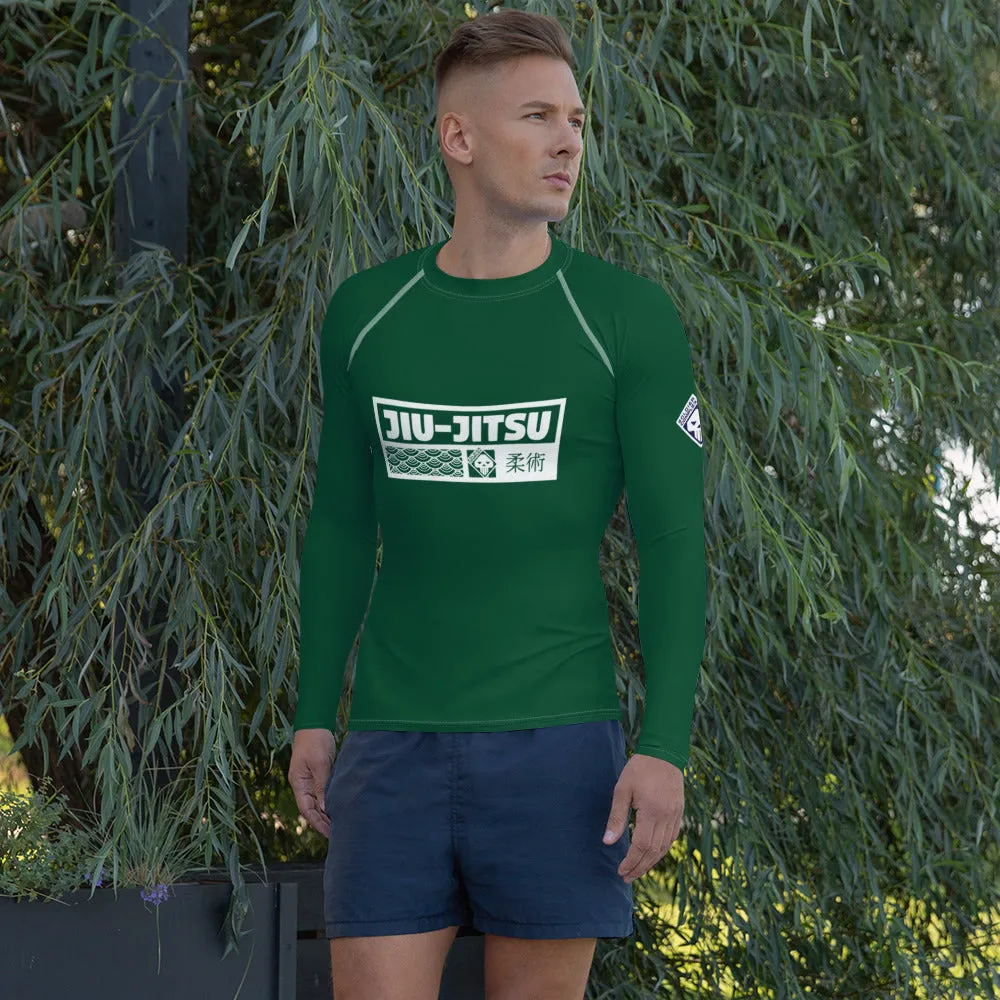 Mens Long Sleeve BJJ Rash Guard - Jiu-Jitsu 011 - Sherwood Forest