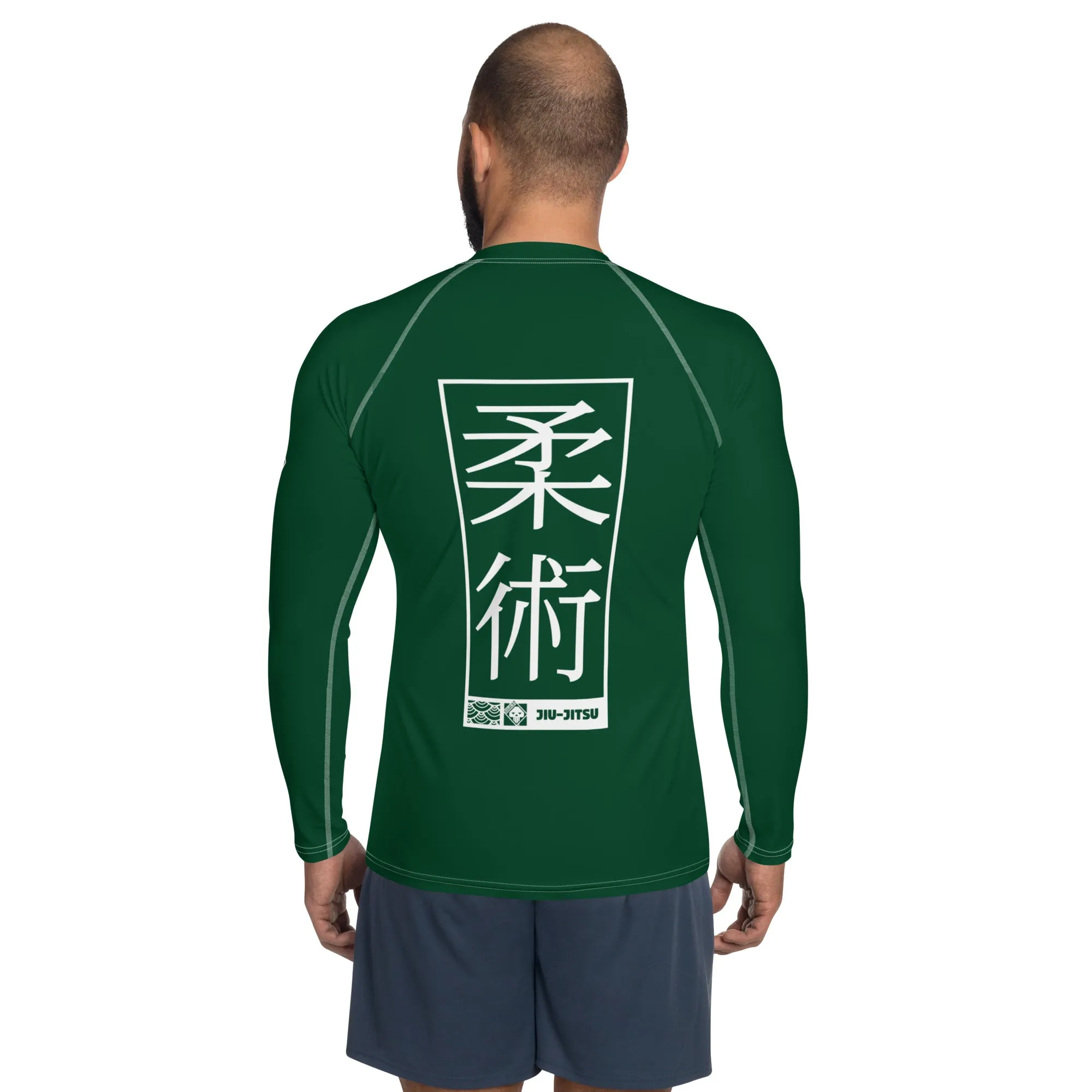 Mens Long Sleeve BJJ Rash Guard - Jiu-Jitsu 011 - Sherwood Forest