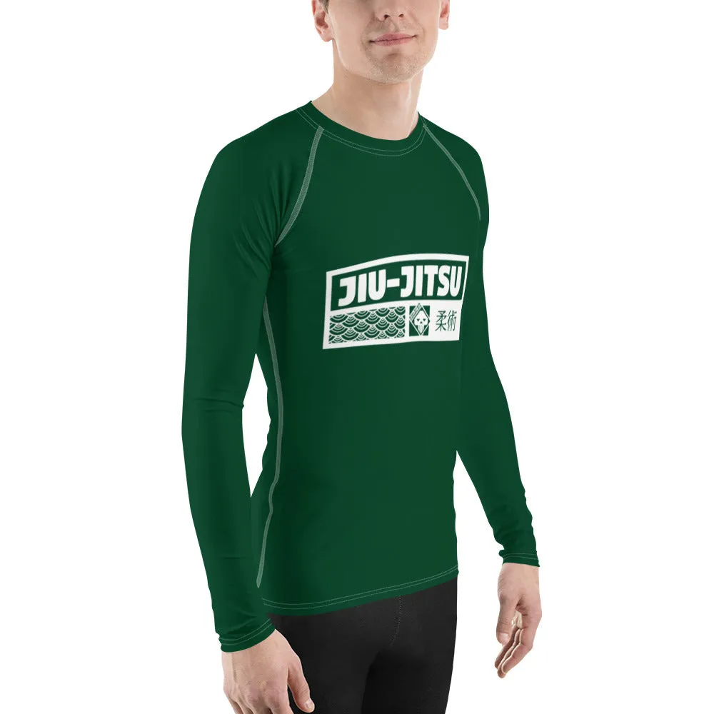 Mens Long Sleeve BJJ Rash Guard - Jiu-Jitsu 011 - Sherwood Forest