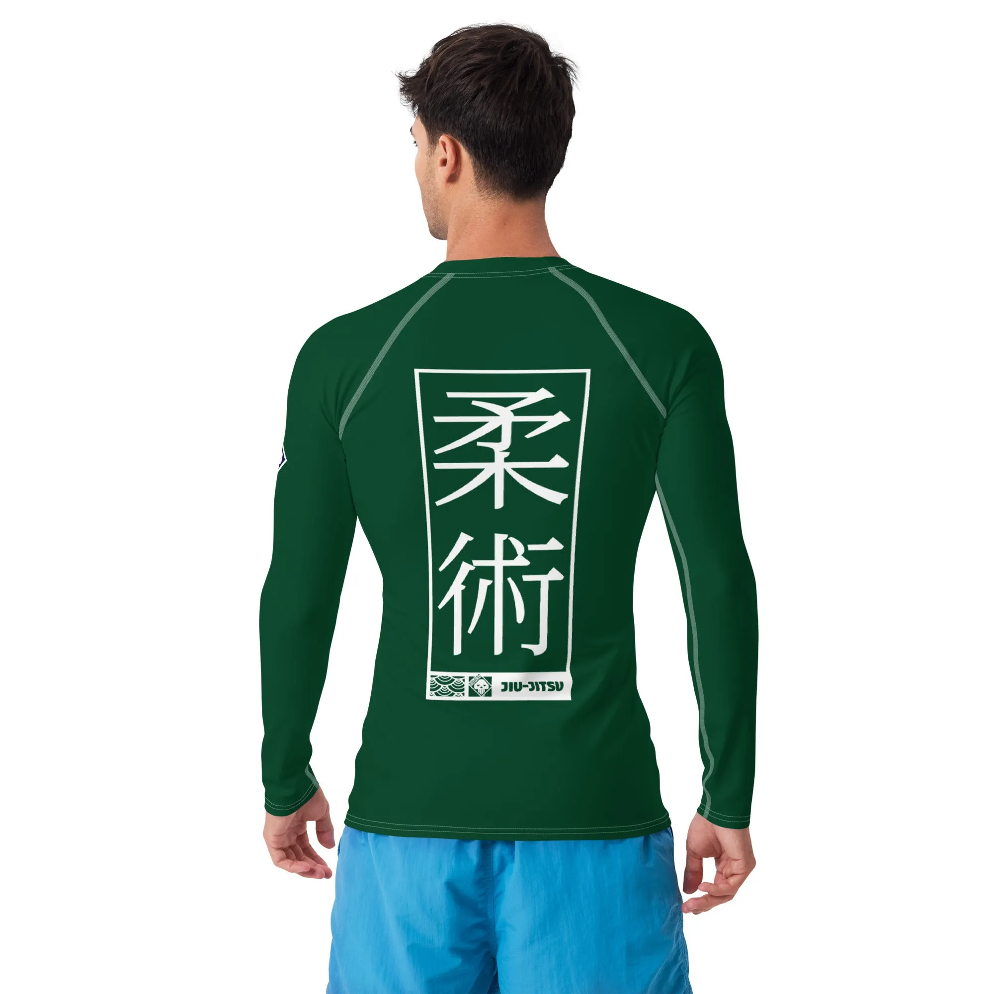 Mens Long Sleeve BJJ Rash Guard - Jiu-Jitsu 011 - Sherwood Forest