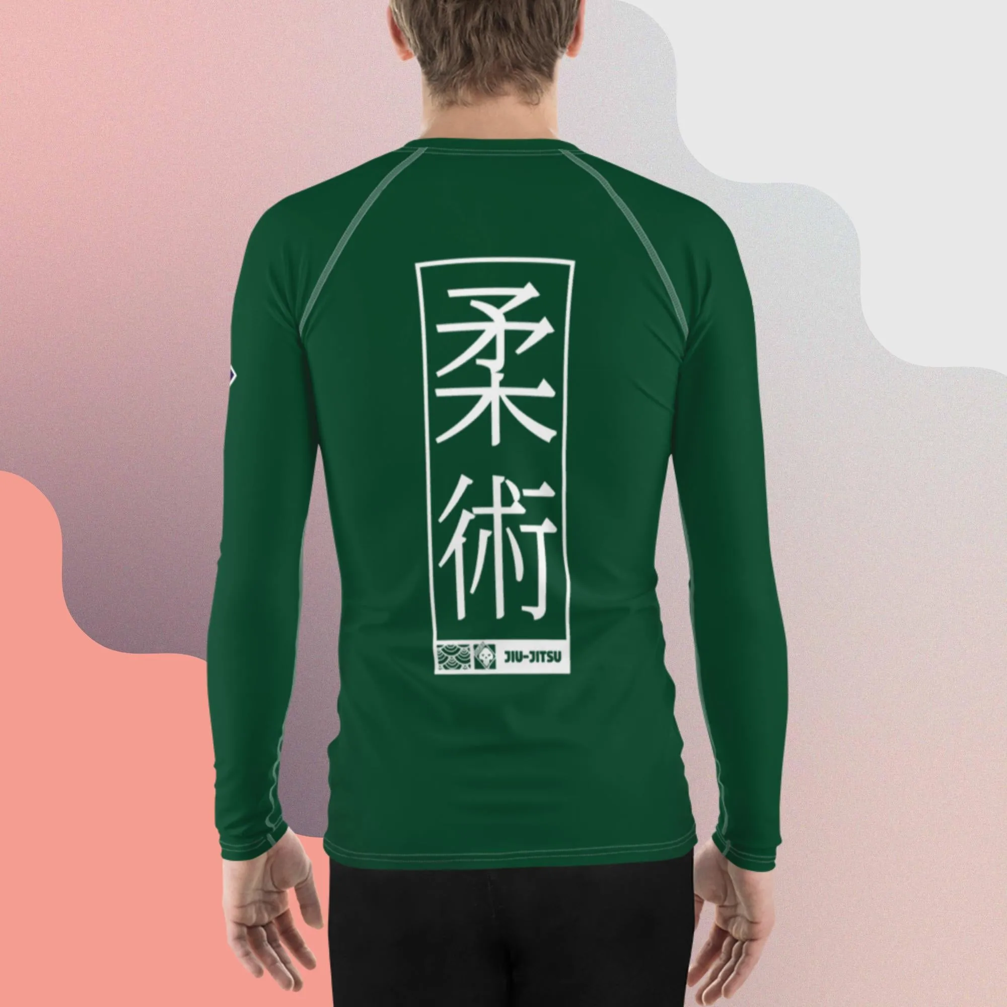 Mens Long Sleeve BJJ Rash Guard - Jiu-Jitsu 011 - Sherwood Forest