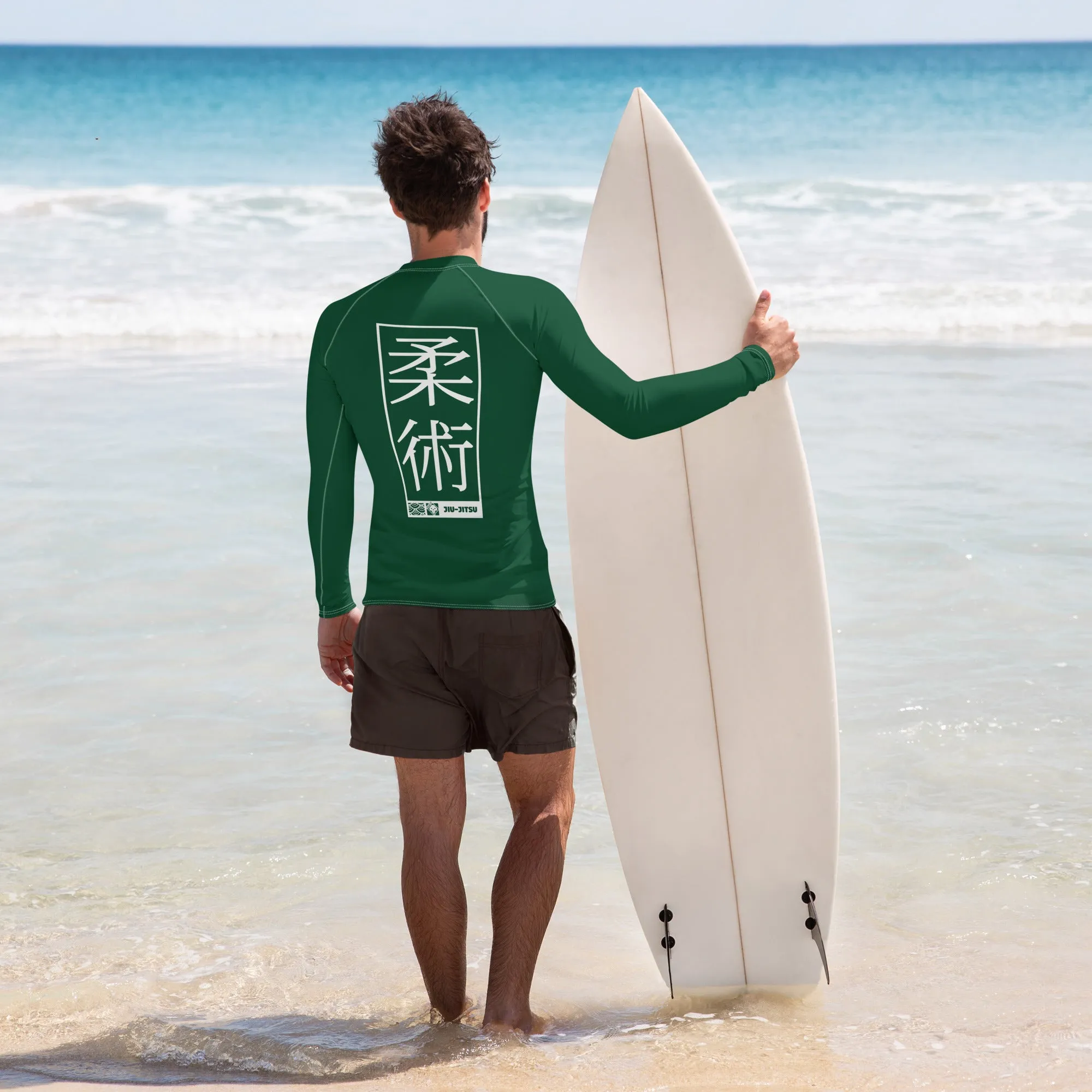 Mens Long Sleeve BJJ Rash Guard - Jiu-Jitsu 011 - Sherwood Forest
