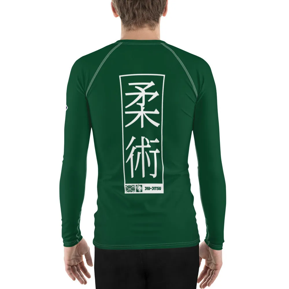 Mens Long Sleeve BJJ Rash Guard - Jiu-Jitsu 011 - Sherwood Forest