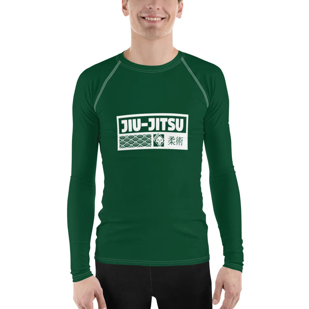 Mens Long Sleeve BJJ Rash Guard - Jiu-Jitsu 011 - Sherwood Forest
