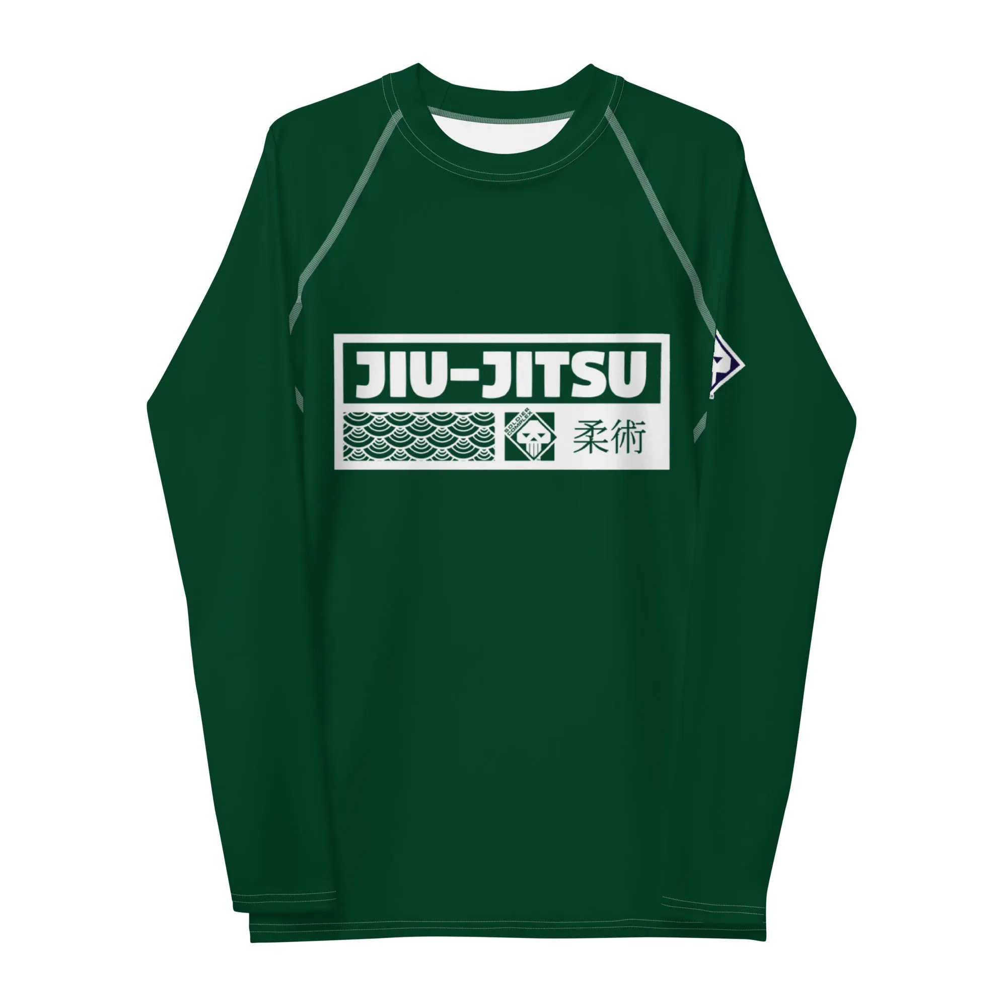 Mens Long Sleeve BJJ Rash Guard - Jiu-Jitsu 011 - Sherwood Forest