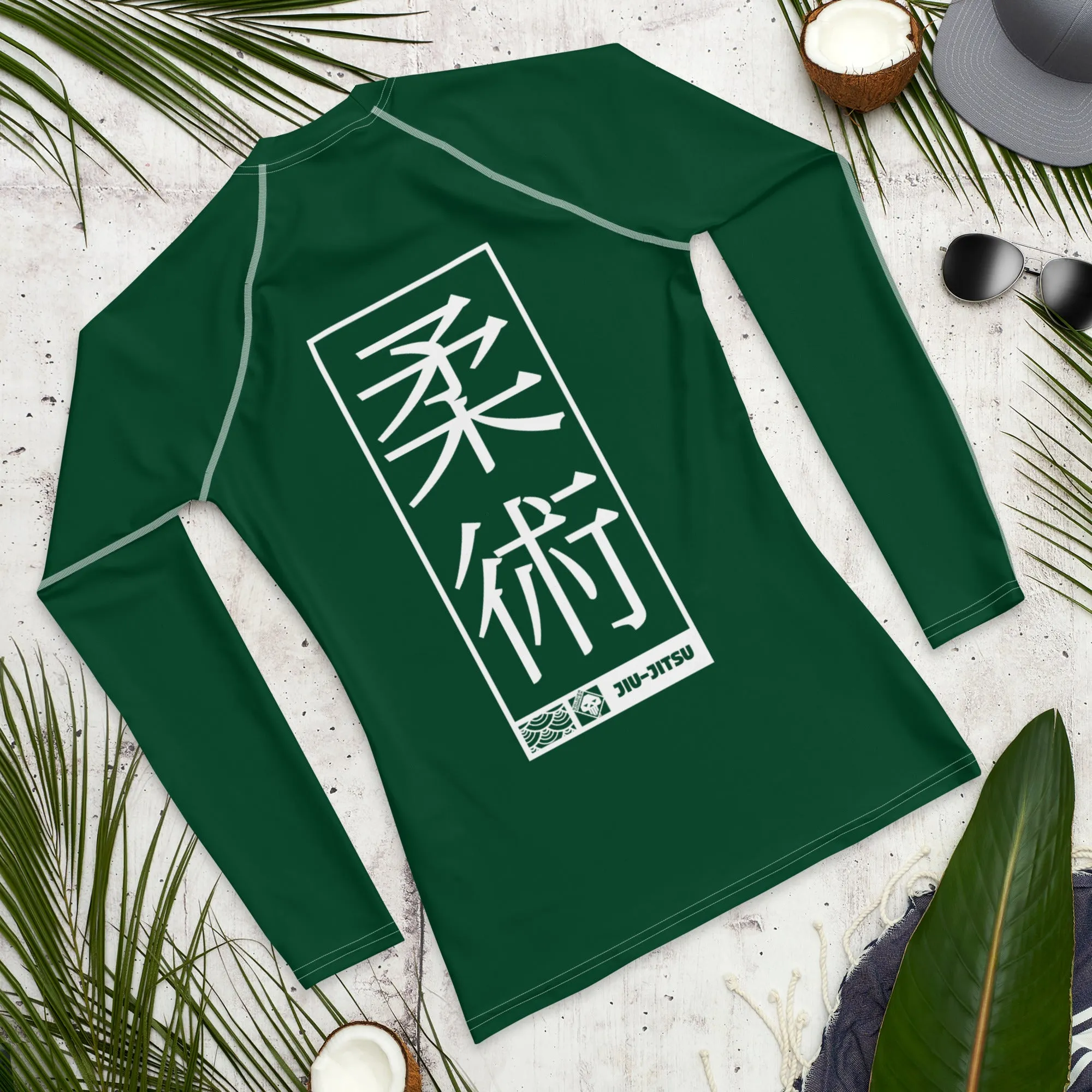 Mens Long Sleeve BJJ Rash Guard - Jiu-Jitsu 011 - Sherwood Forest