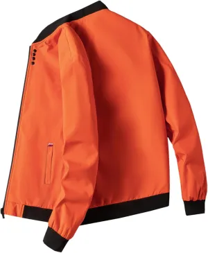 Men's Motorcycle Leather Jackets 2024 Trendy Plus Size Zipper Color Block Jacket Tops Casual Outdoor Fall Costumes