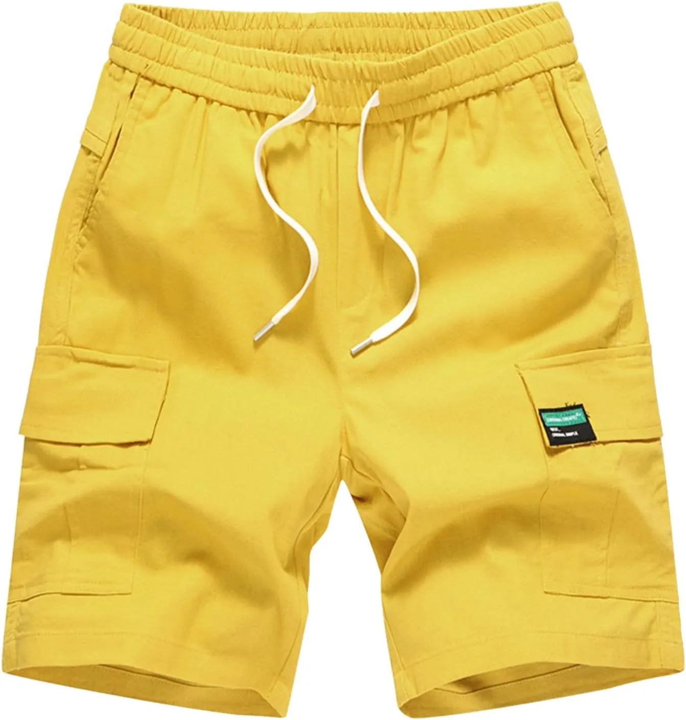 Mens Shorts Cargo Cotton with Pockets Fit Classic Comfort Casual Custom Shorts 2025 Summer Casual