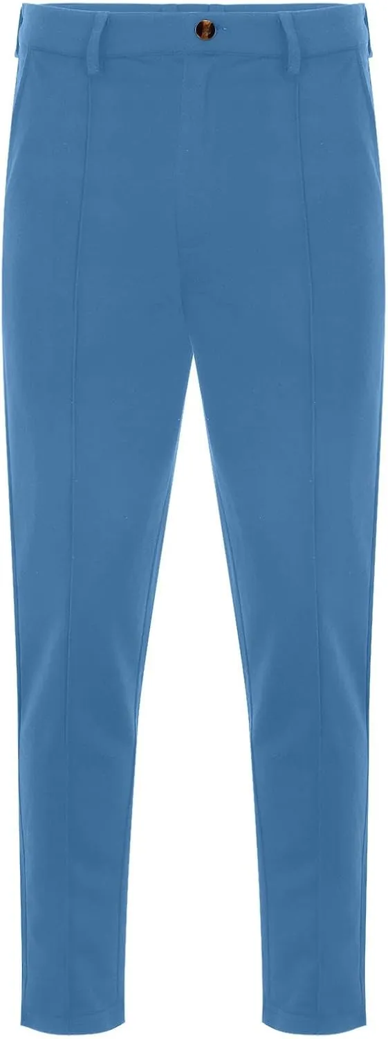 Mens Slim Fit Stretch Dress Pants Flat-Front Skinny Trousers Wrinkle-Fress Comfort Chino Pants for Business Work