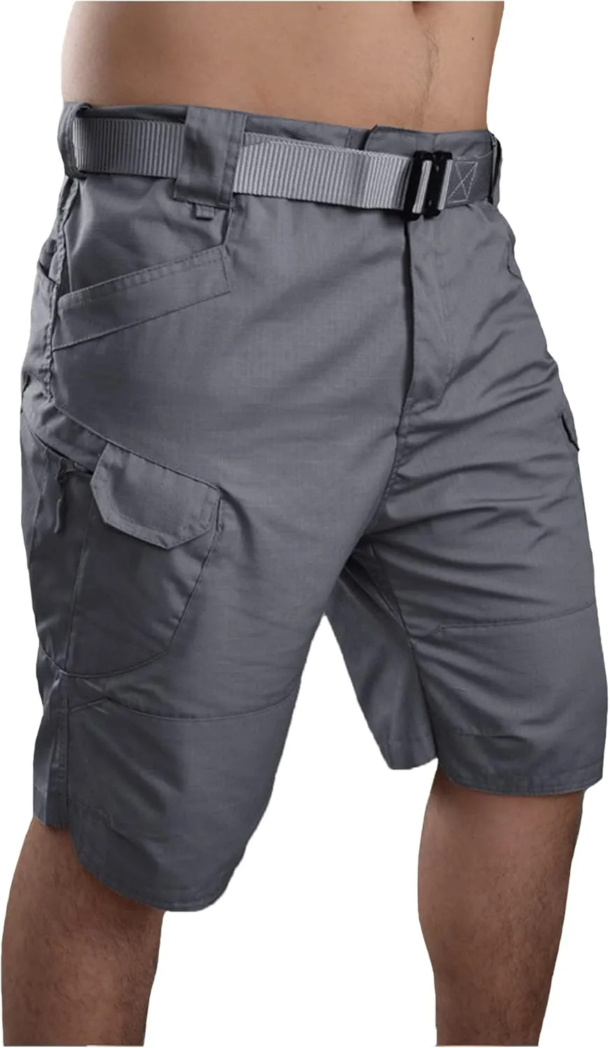 Men's Summer Casual Shorts Quick Dry Plaid Suit Sports Shorts