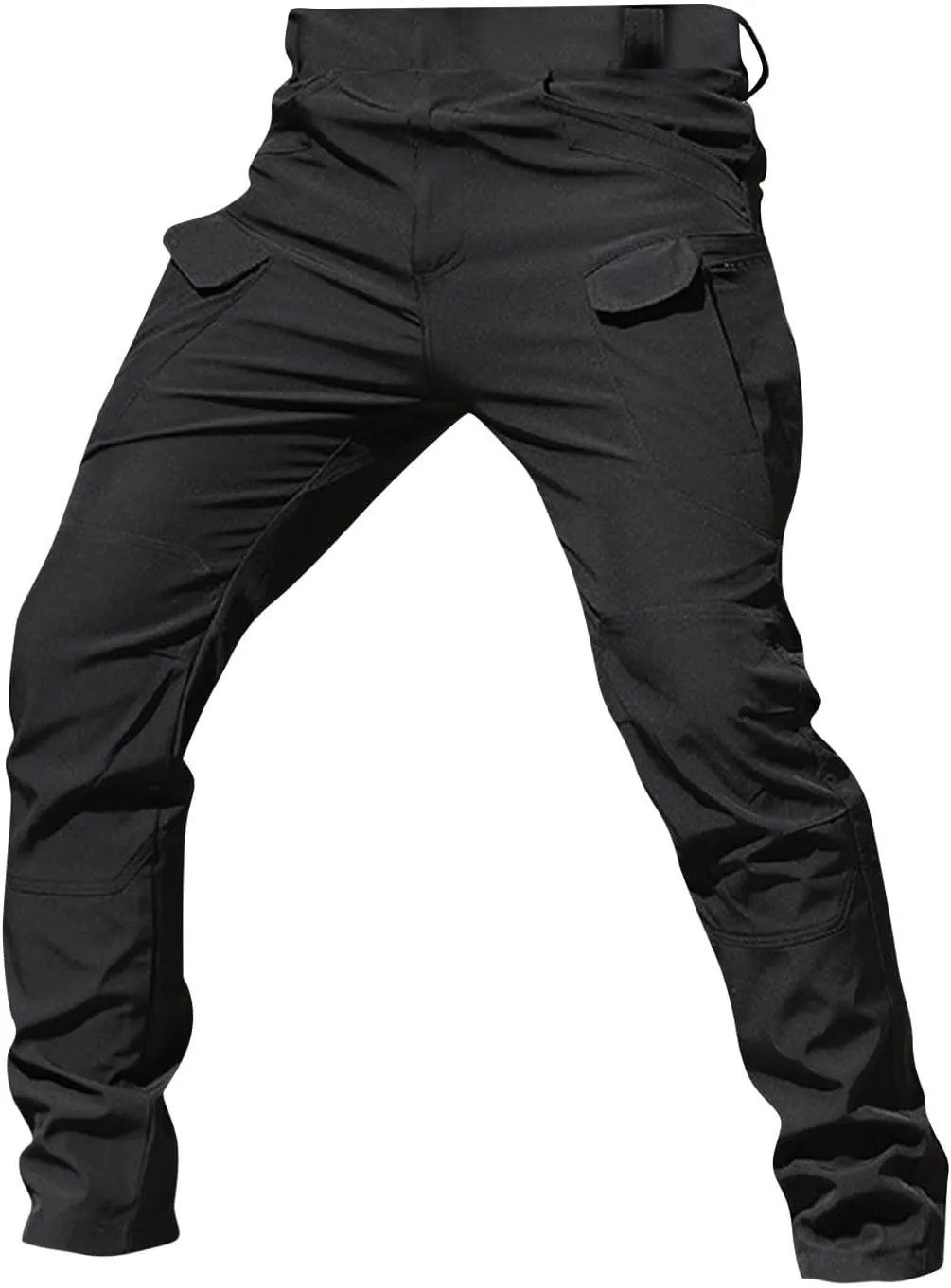 Mens Tactical Pants Waterproof Lightweight Outdoor Work Pants Casual Fishing Hiking Pants with Multi Pockets