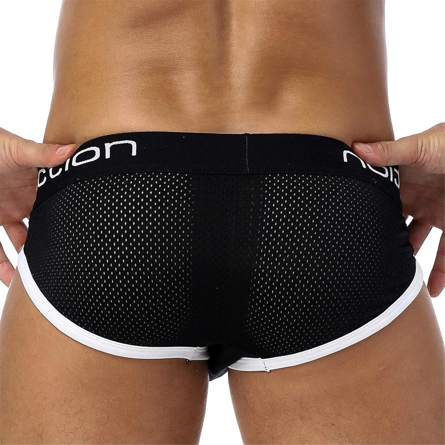 Mens Underwear Boxer Briefs Pack Men's Sexy Underwear Regular Long Spandex Support Pouch