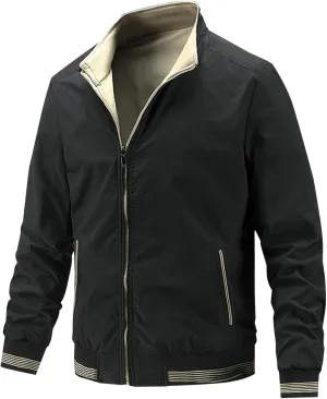 Men's Varsity Jackets Casual Windbreaker Jackets for Men Lightweight Fashion Mens Bomber Jacket Zip Up Jacket Coat