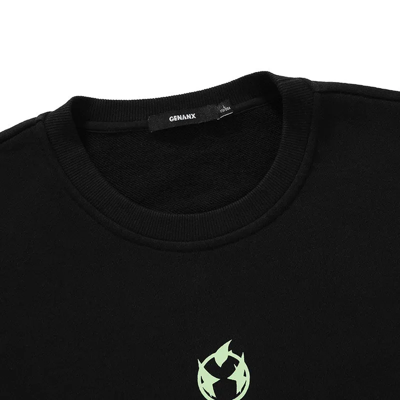 Minimalist Plain Crew Neck Sweatshirt