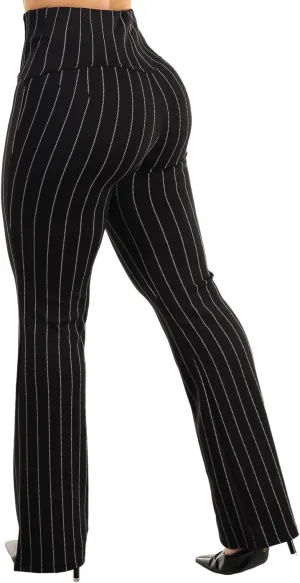 Moda Xpress Women's Juniors High Waist Pull On Stretchy Butt Lifting Black, Plaid, Printed Skinny Pants 10596R