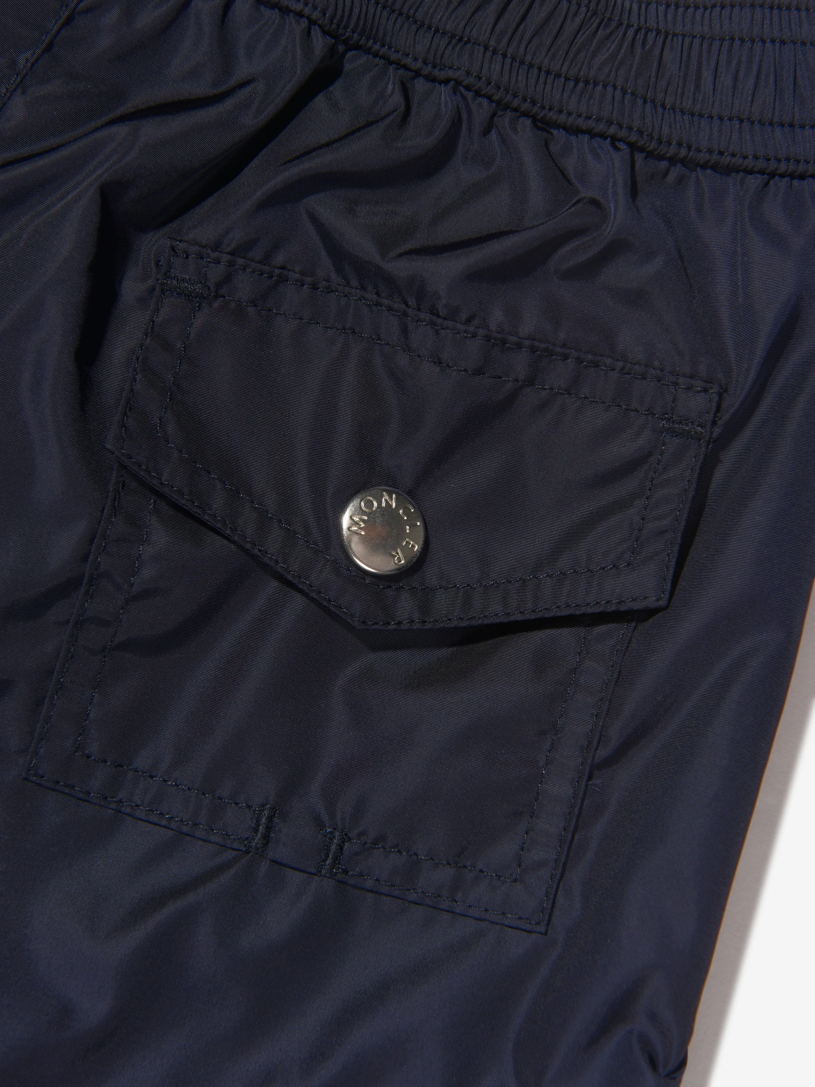 Moncler Enfant Baby Boys Logo Swim Shorts in Navy