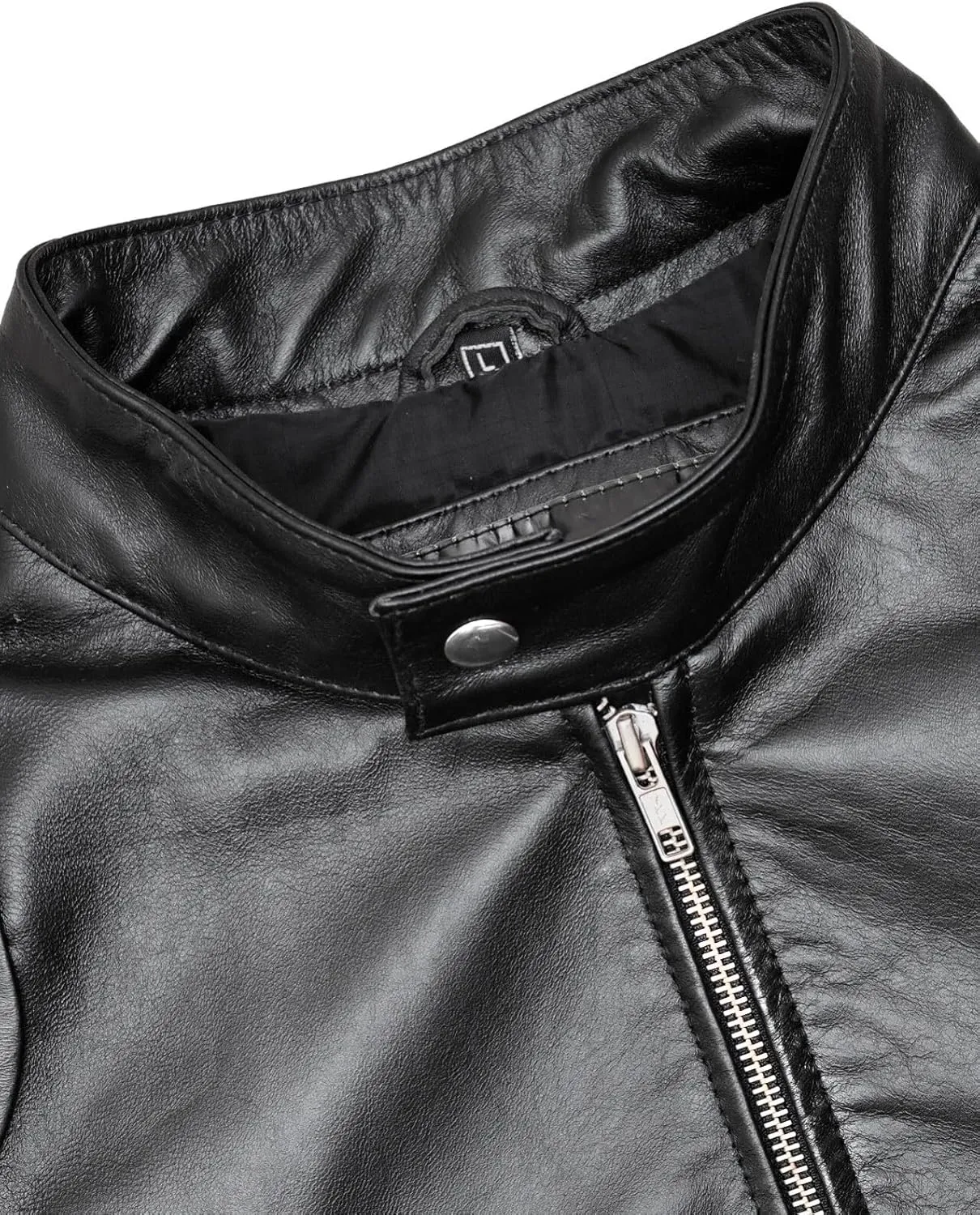 Motorcycle Leather Jacket Men Cafe Racer Distressed Black Leather Jacket For Men Vintage leather jacket Men