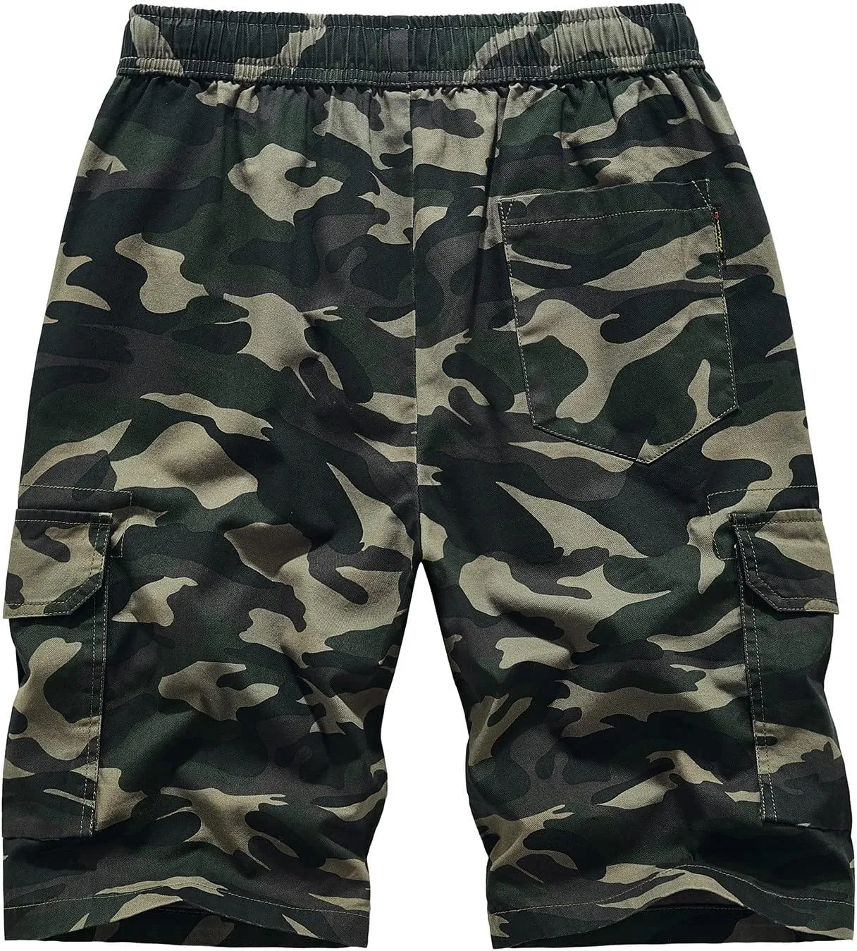 Muscularfit Cotton Gym Shorts for Men 2023 Casual Drawstring Elastic Waist Camouflage Cargo Shorts Summer Work Linen Short