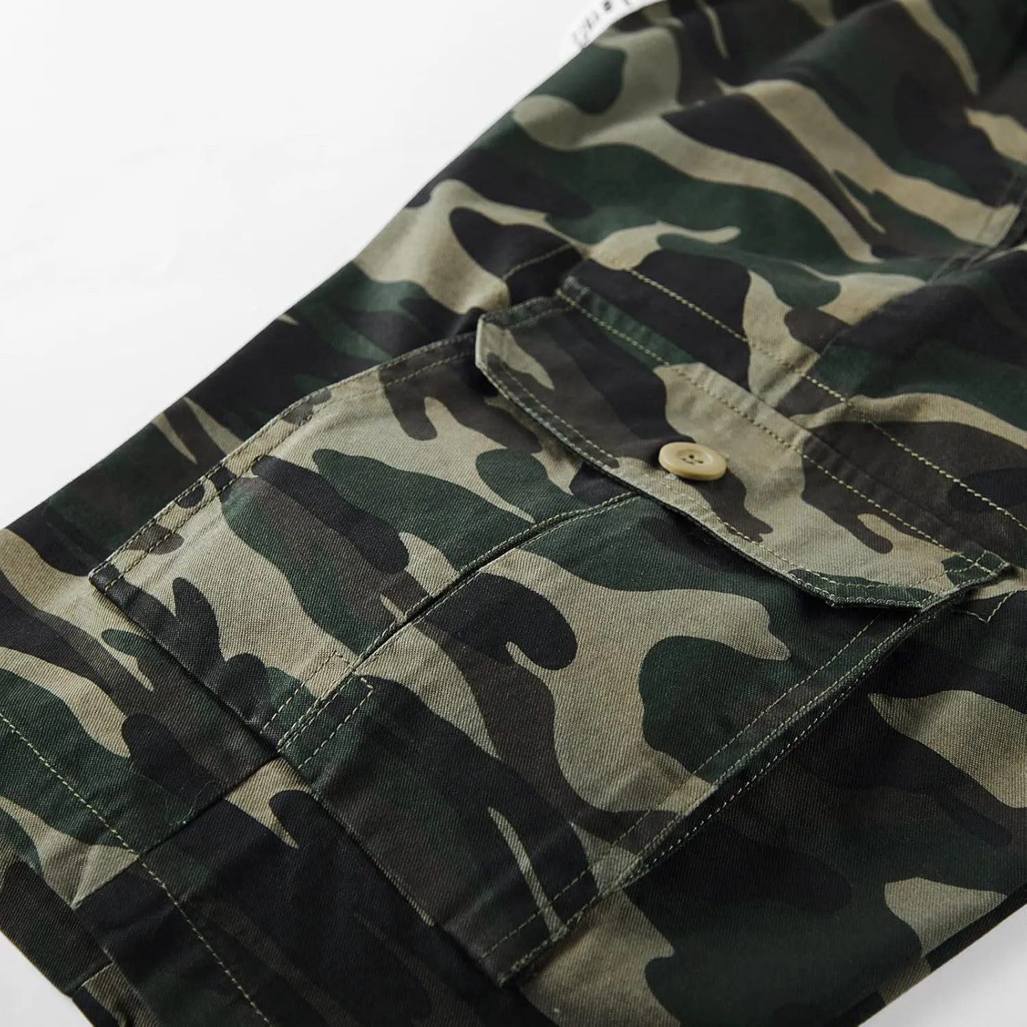 Muscularfit Cotton Gym Shorts for Men 2023 Casual Drawstring Elastic Waist Camouflage Cargo Shorts Summer Work Linen Short