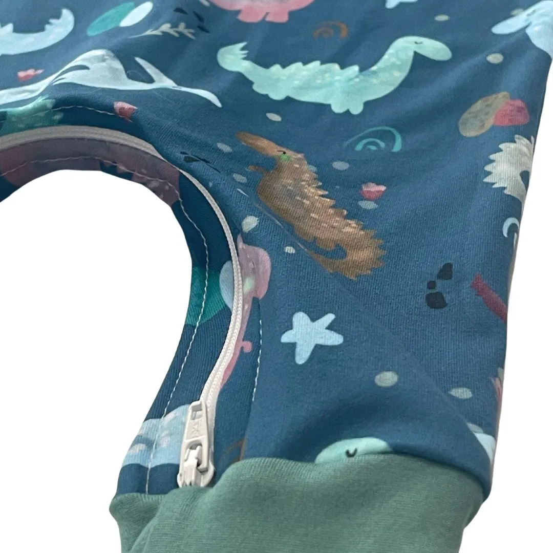 Navy Dinos with G-Tube Access
