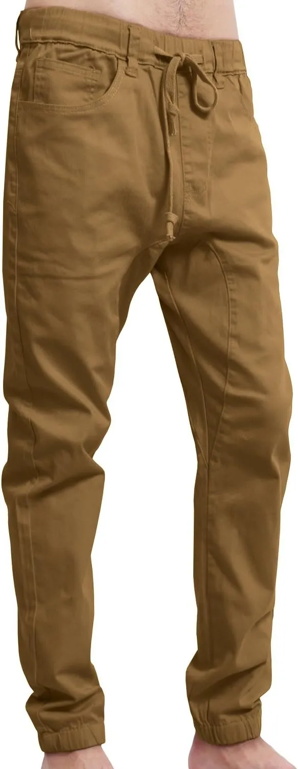NE PEOPLE Mens Lightweight Casual Comfy Harem Slim Fit Adjustable Jogger Pants Joggers (S-5XL)