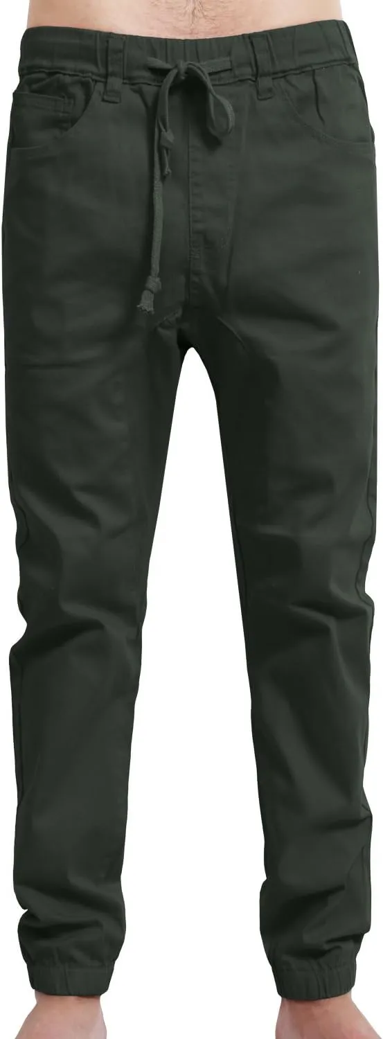 NE PEOPLE Mens Lightweight Casual Comfy Harem Slim Fit Adjustable Jogger Pants Joggers (S-5XL)