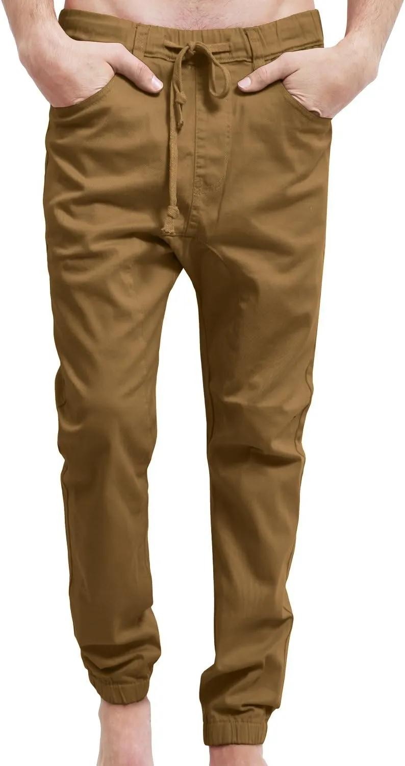 NE PEOPLE Mens Lightweight Casual Comfy Harem Slim Fit Adjustable Jogger Pants Joggers (S-5XL)