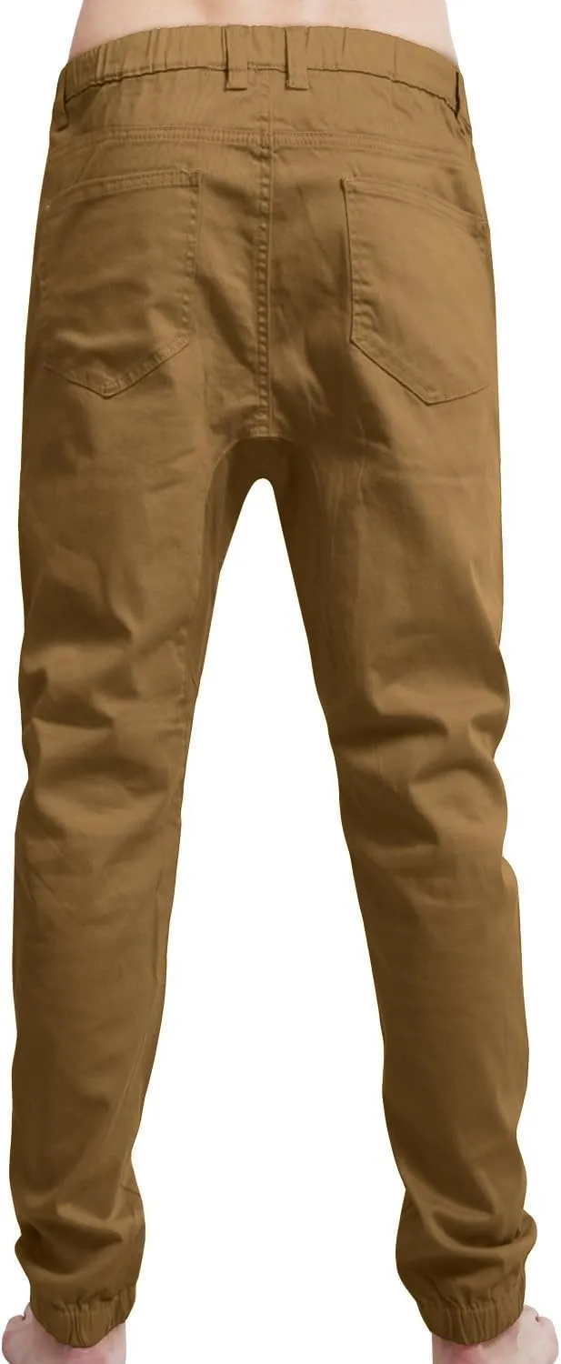 NE PEOPLE Mens Lightweight Casual Comfy Harem Slim Fit Adjustable Jogger Pants Joggers (S-5XL)