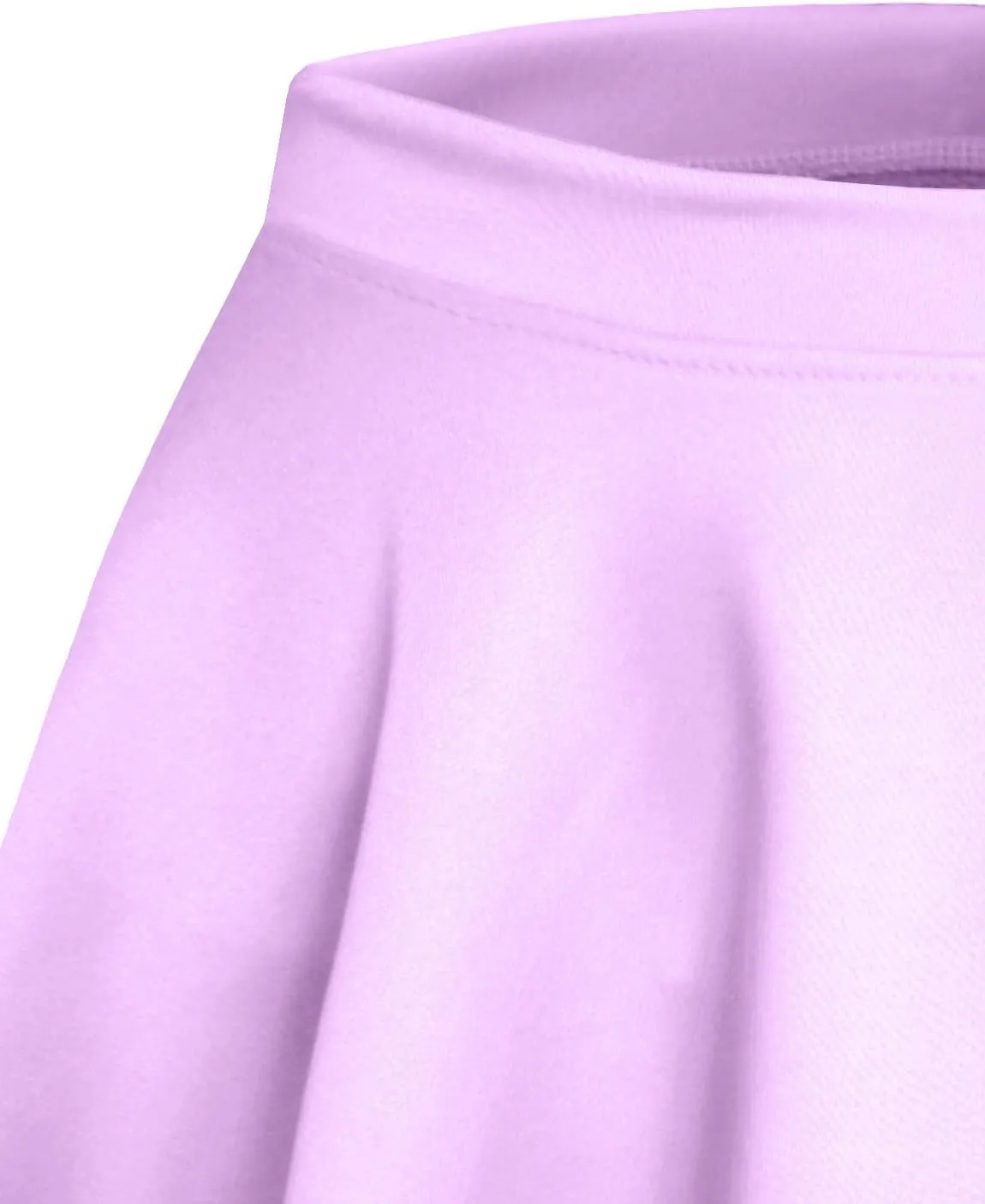 NE PEOPLE Womens Skater Skirt  Stretch Elastic Waist Casual Mini Flared Swing Pleated Skirts Made in USA S-3XL