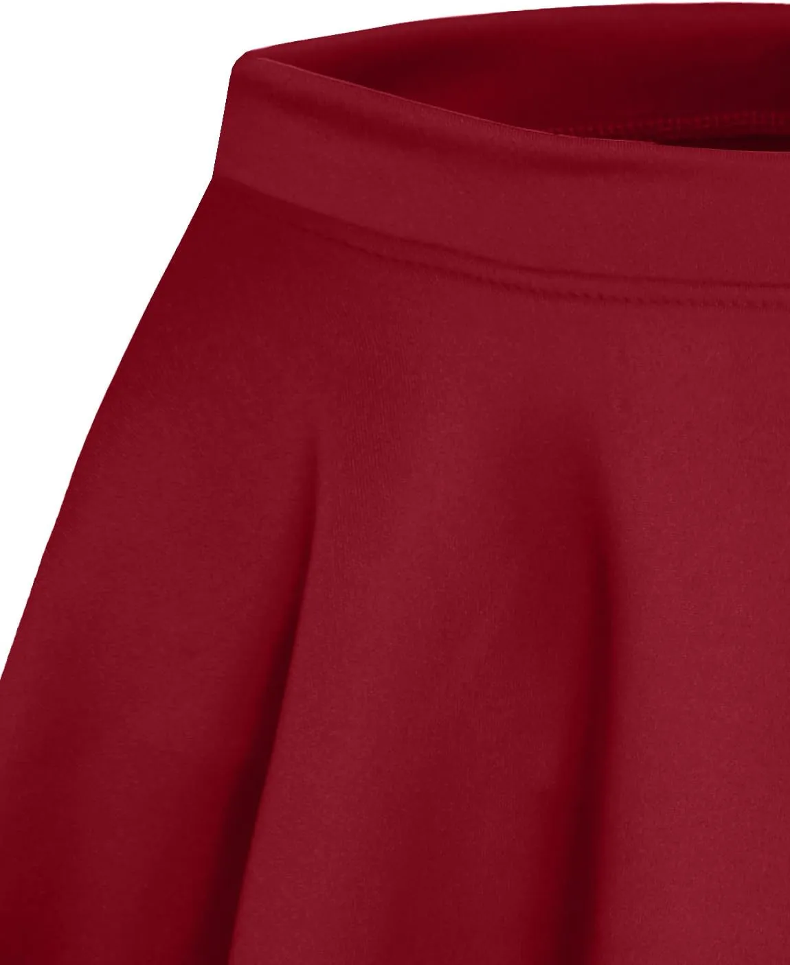 NE PEOPLE Womens Skater Skirt  Stretch Elastic Waist Casual Mini Flared Swing Pleated Skirts Made in USA S-3XL