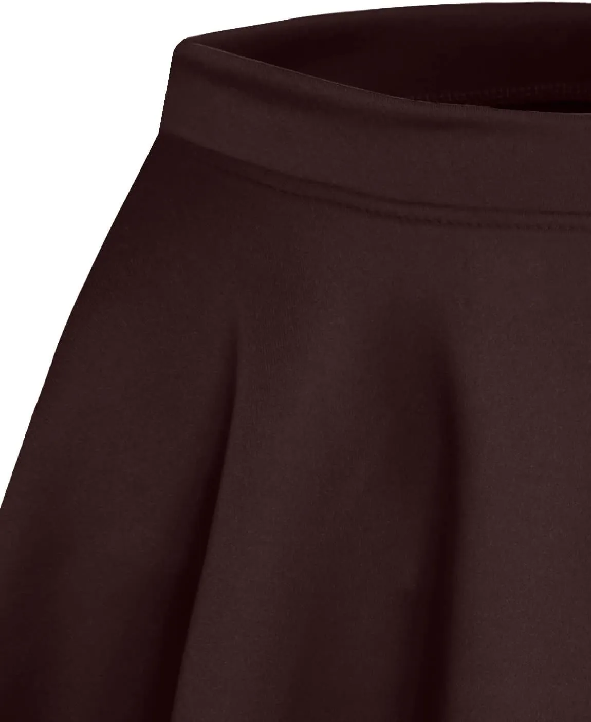NE PEOPLE Womens Skater Skirt  Stretch Elastic Waist Casual Mini Flared Swing Pleated Skirts Made in USA S-3XL