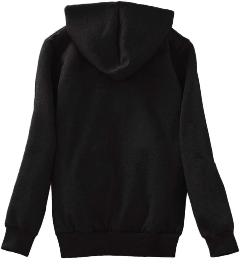 nerohusy Women's Warm Sherpa Fleece Hoodies for Women Winter Fleece Sweatshirt Full Zip Up Jacket Thick Sherpa Lined Coat