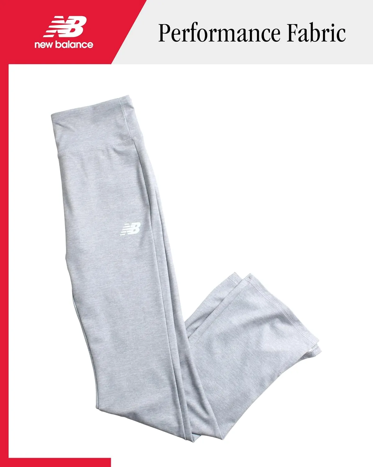 New Balance Girls' Leggings - Bootcut Bell Bottom Flare Leggings - Yoga Pants for Girls: High Waisted, Non-See Through (7-16)
