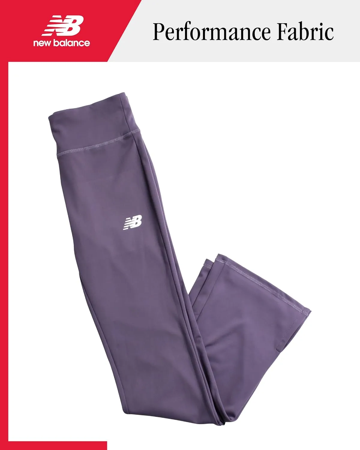 New Balance Girls' Leggings - Bootcut Bell Bottom Flare Leggings - Yoga Pants for Girls: High Waisted, Non-See Through (7-16)