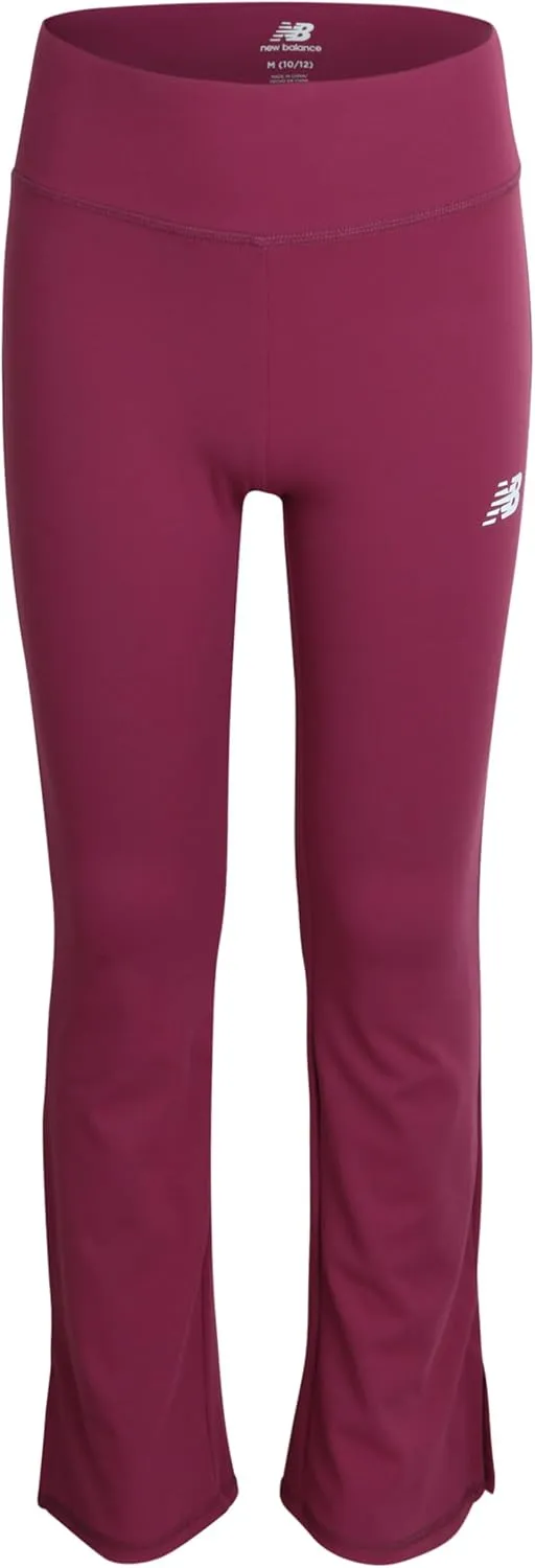 New Balance Girls' Leggings - Bootcut Bell Bottom Flare Leggings - Yoga Pants for Girls: High Waisted, Non-See Through (7-16)