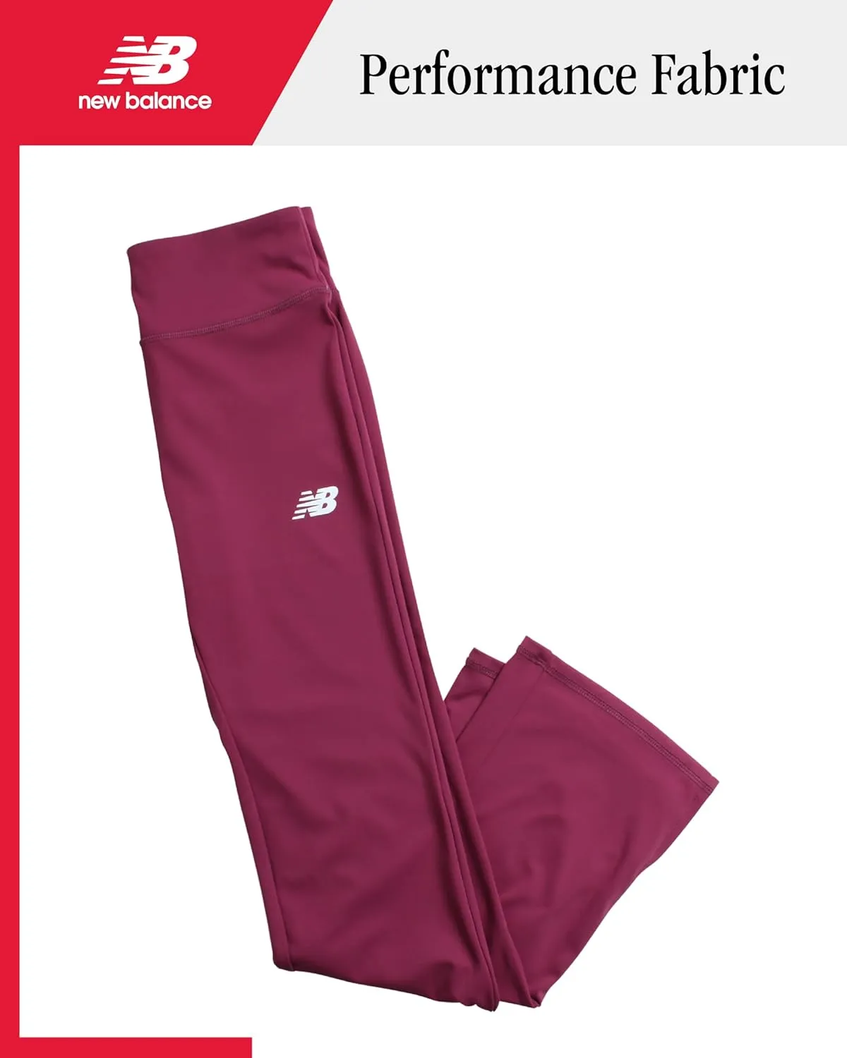 New Balance Girls' Leggings - Bootcut Bell Bottom Flare Leggings - Yoga Pants for Girls: High Waisted, Non-See Through (7-16)