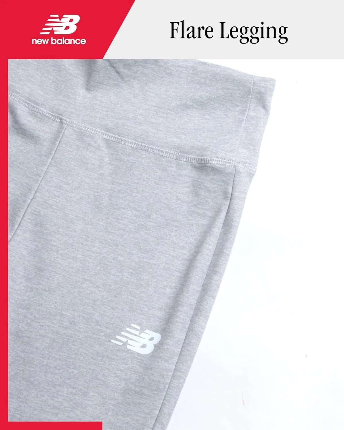 New Balance Girls' Leggings - Bootcut Bell Bottom Flare Leggings - Yoga Pants for Girls: High Waisted, Non-See Through (7-16)