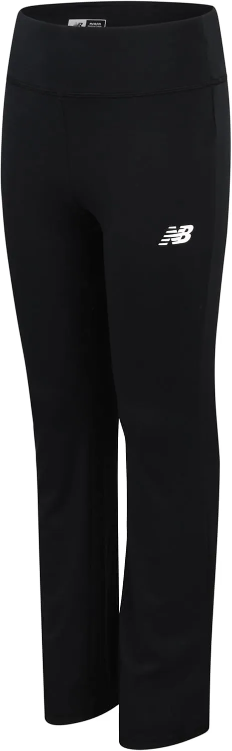 New Balance Girls' Leggings - Bootcut Bell Bottom Flare Leggings - Yoga Pants for Girls: High Waisted, Non-See Through (7-16)