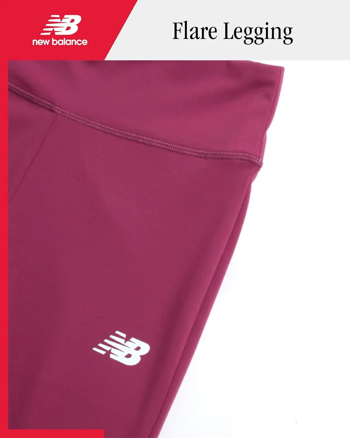 New Balance Girls' Leggings - Bootcut Bell Bottom Flare Leggings - Yoga Pants for Girls: High Waisted, Non-See Through (7-16)