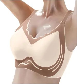 No Steel Ring,Lifting Gather Bras for Older Women Plus Anti Sagging Breasts with Lift Bra Push Up Breathable Sports Bras