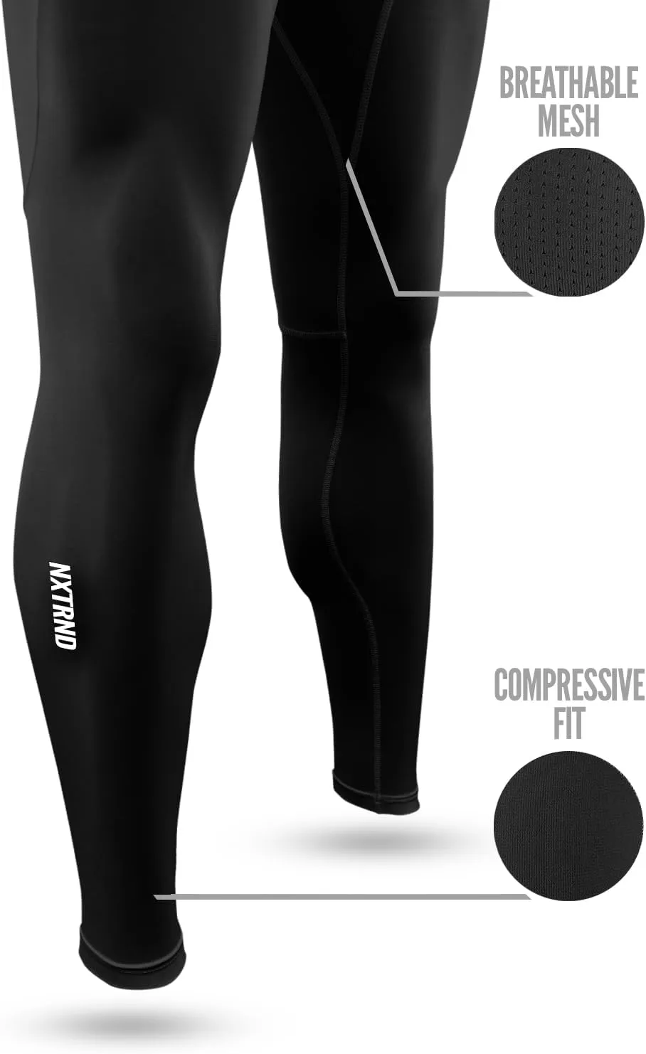Nxtrnd Core Men's Compression Pants, Tights for Football