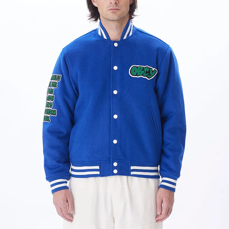 OBEY ROLL CALL VARSITY JACKET